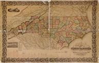North Carolina 1857 State Map